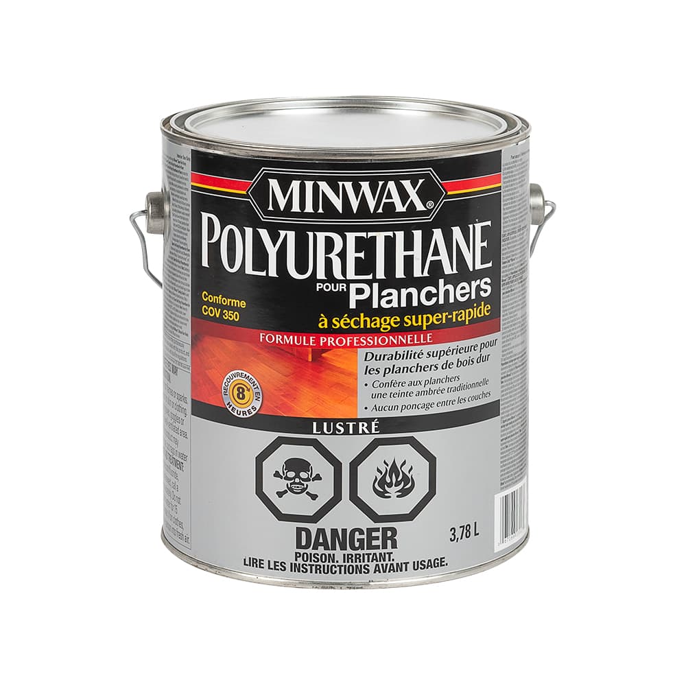 Vernis au polyuréthane pour plancher lustré 3,78 L MINWAX