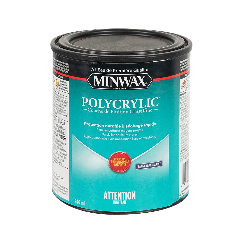 Vernis Polycrylic satiné 946 ml