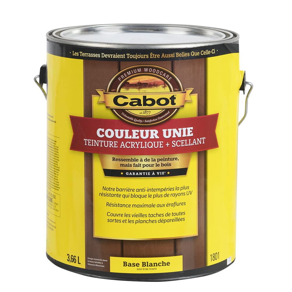 Teinture d'extérieur opaque pour terrasse base