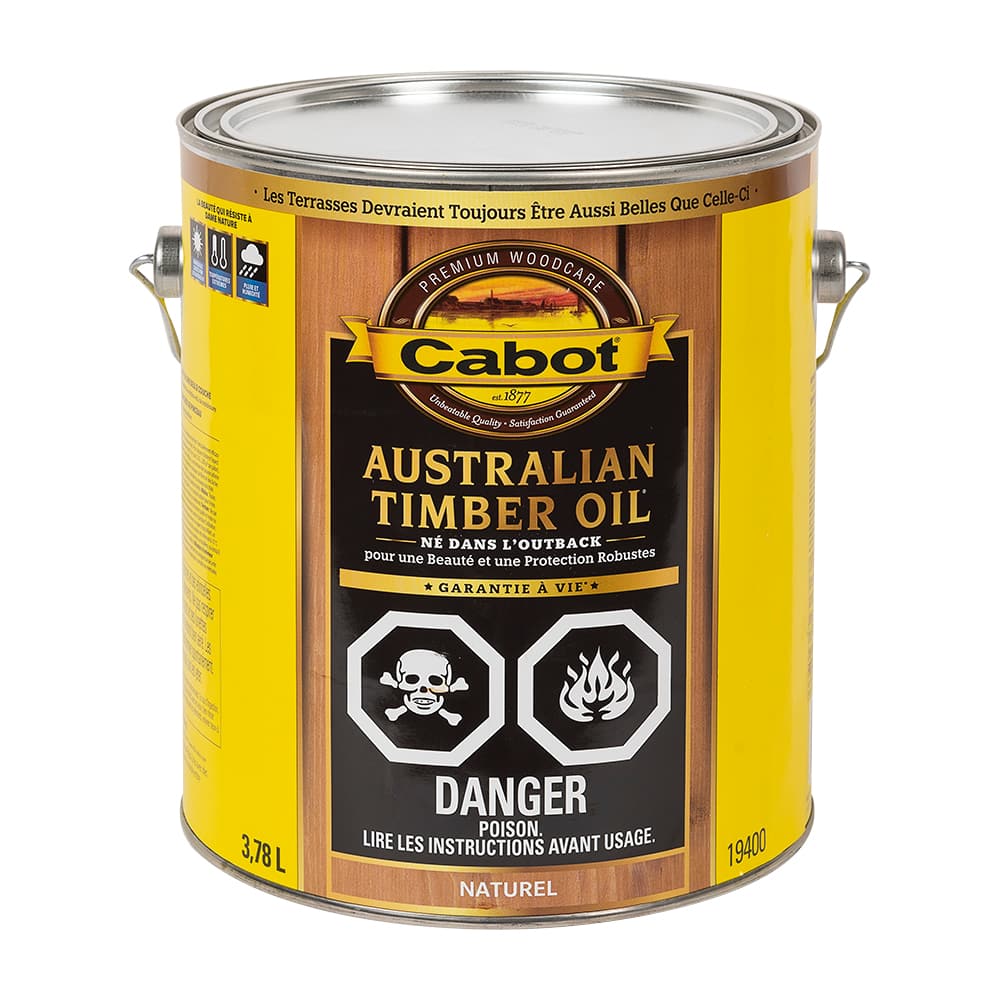 Australian Timber Oil Wood Finish Natural 3.78 L