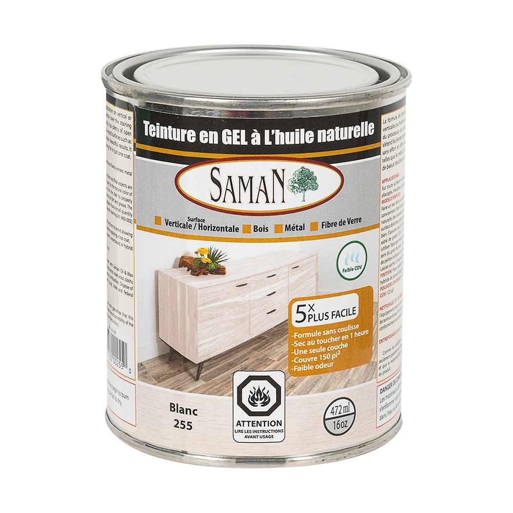 Gel Stain White 472 ml