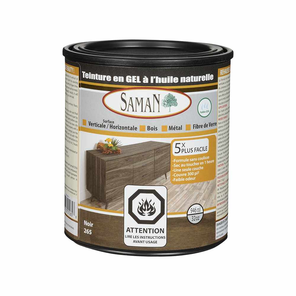 Teinture en gel noir 1 L