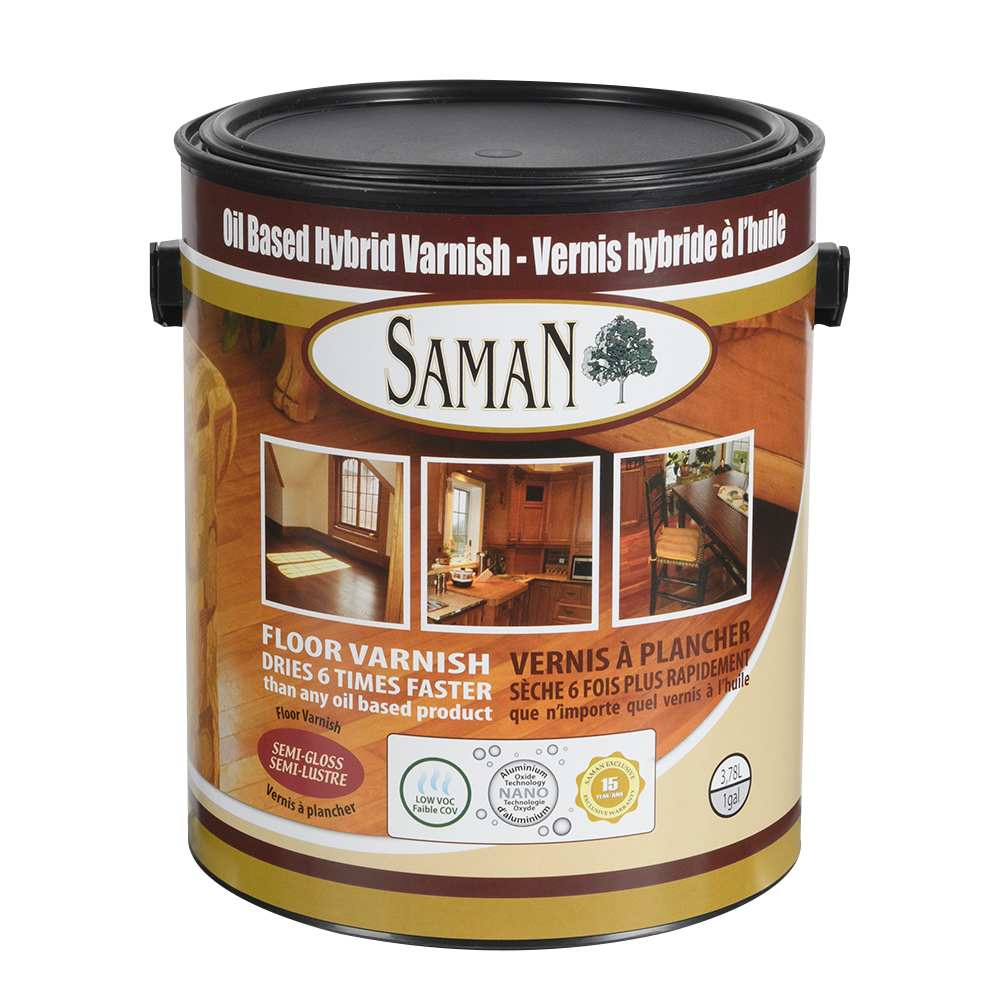 Vernis hybride à l'huile semi-lustré 3,78 L