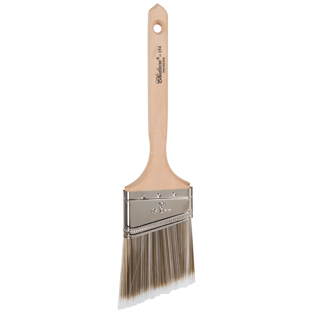 Professional Angular Brush Mixed Polyester 3 in.