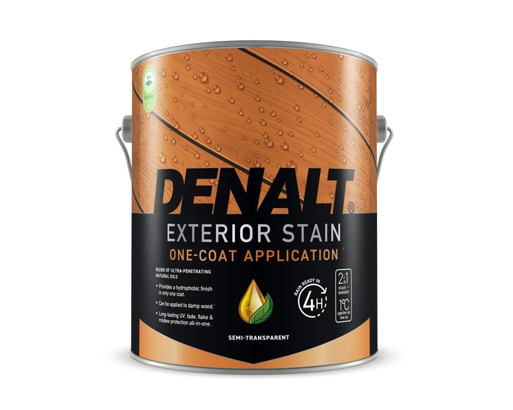 Teinture d'extérieur semi-transparente Denalt base teintable 3,78&nbsp;L