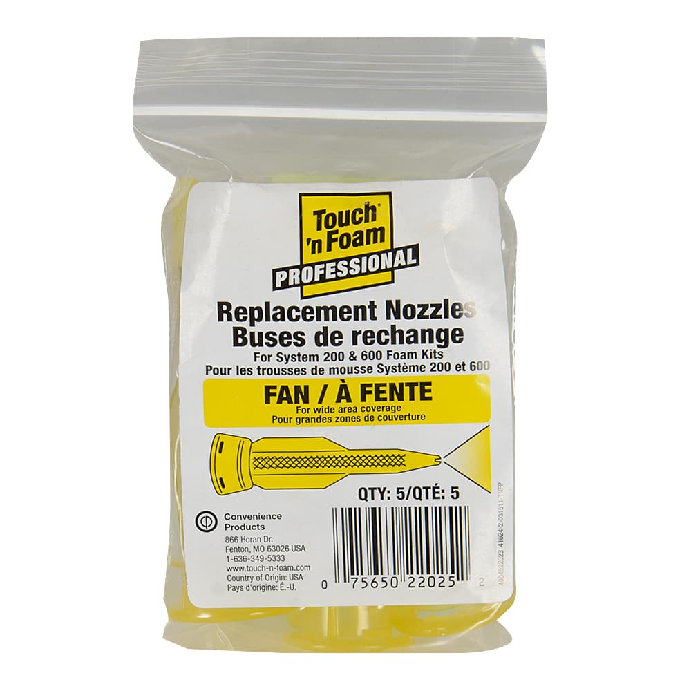 Buses plates pour mousse isolante Touch'n Foam Pqt/5