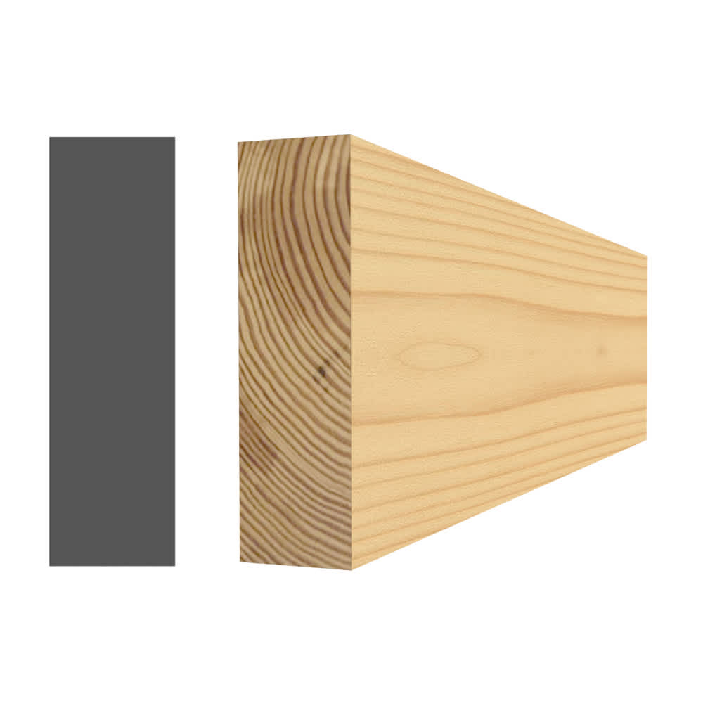 Rectangle en pin clair 5/16 po x 1&nbsp;5/8&nbsp;po&nbsp;x 8 pi