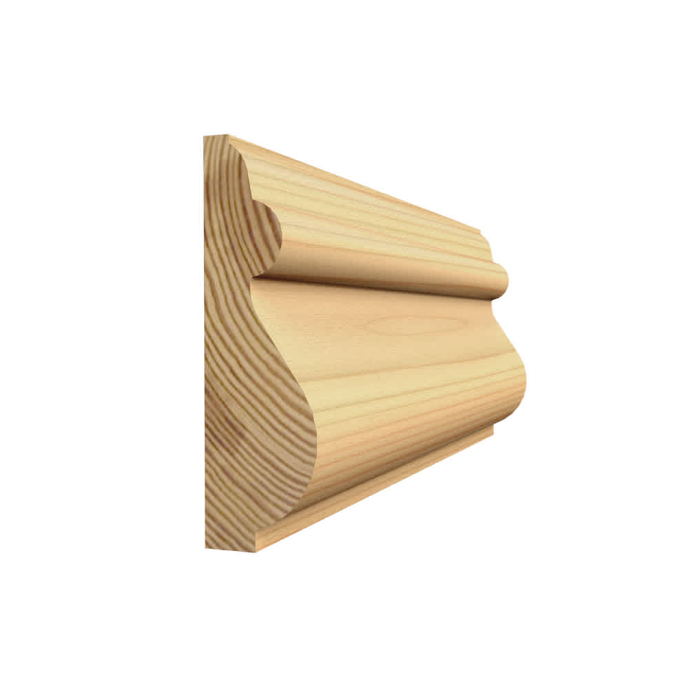 Moulure décorative en pin clair jointé 1/2 po x 1 9/16 po x 8 pi