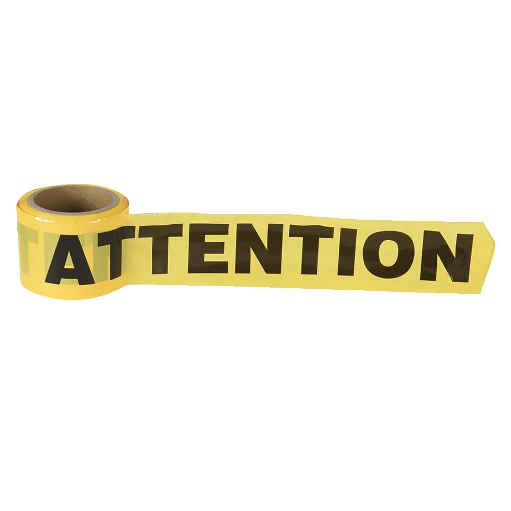 WULKEN ATTENTION Barricade Tape 3 in. x 300 ft.