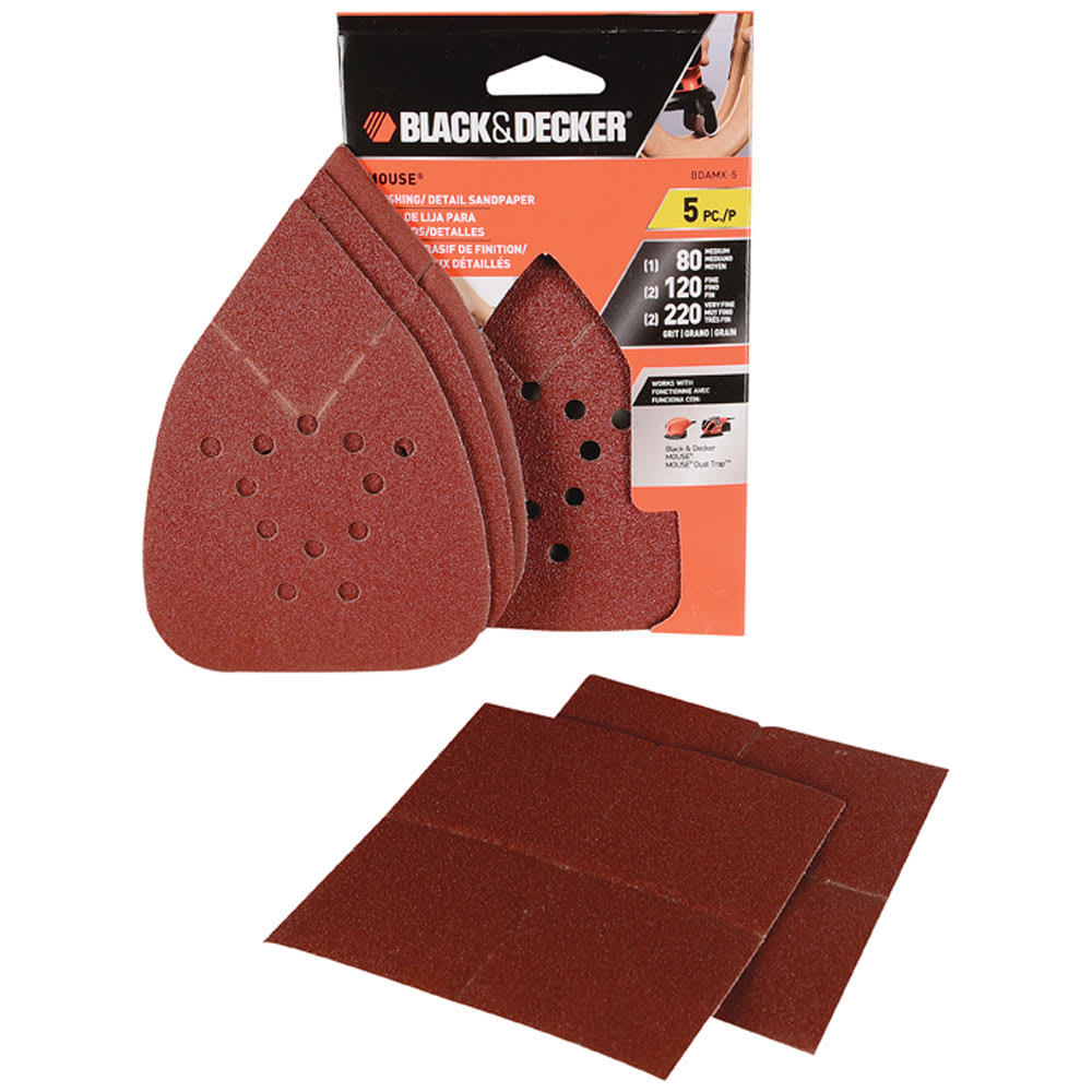 Assortiment de papiers sablés Mouse Ens/5