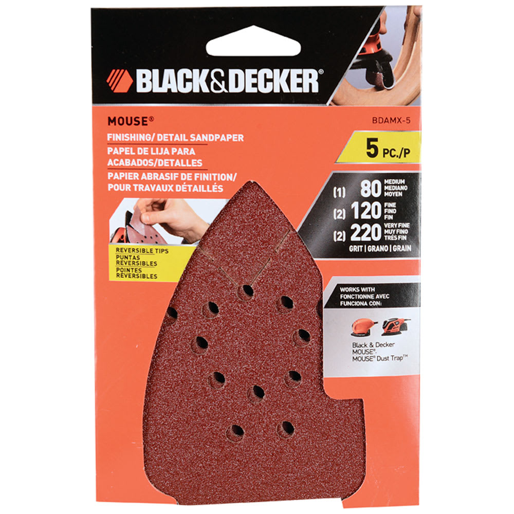 Assortiment de papiers sablés Mouse Ens/5