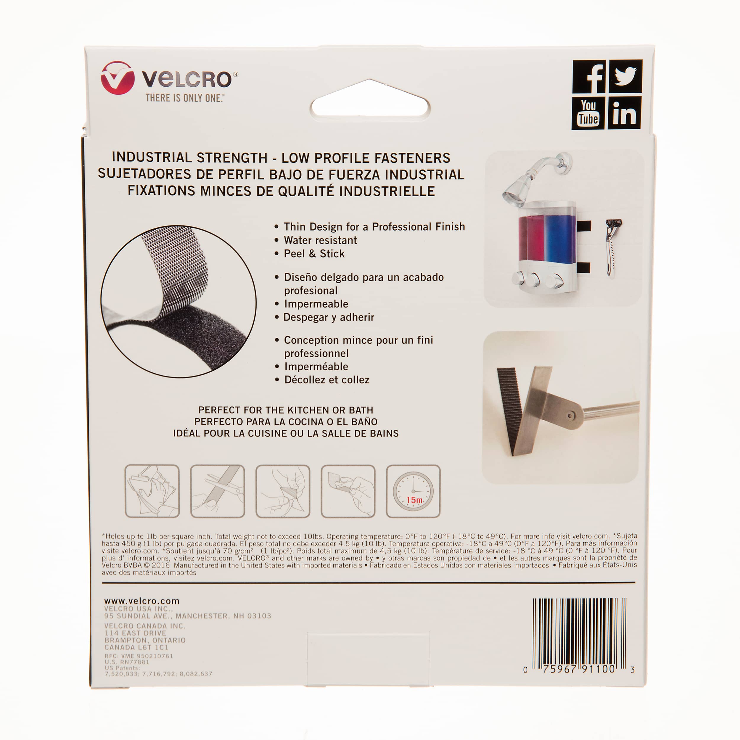 VELCRO® Ultra-Mate® Adhesive Strap 1 in. x 10 ft.