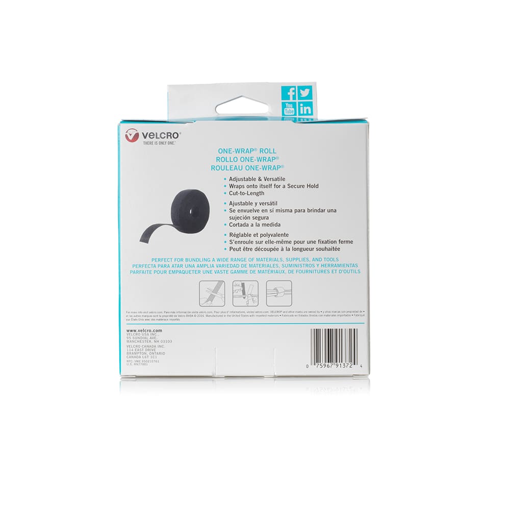 Attache One-Wrap® VELCRO® 1&nbsp;1/2&nbsp;po&nbsp;x 30 pi