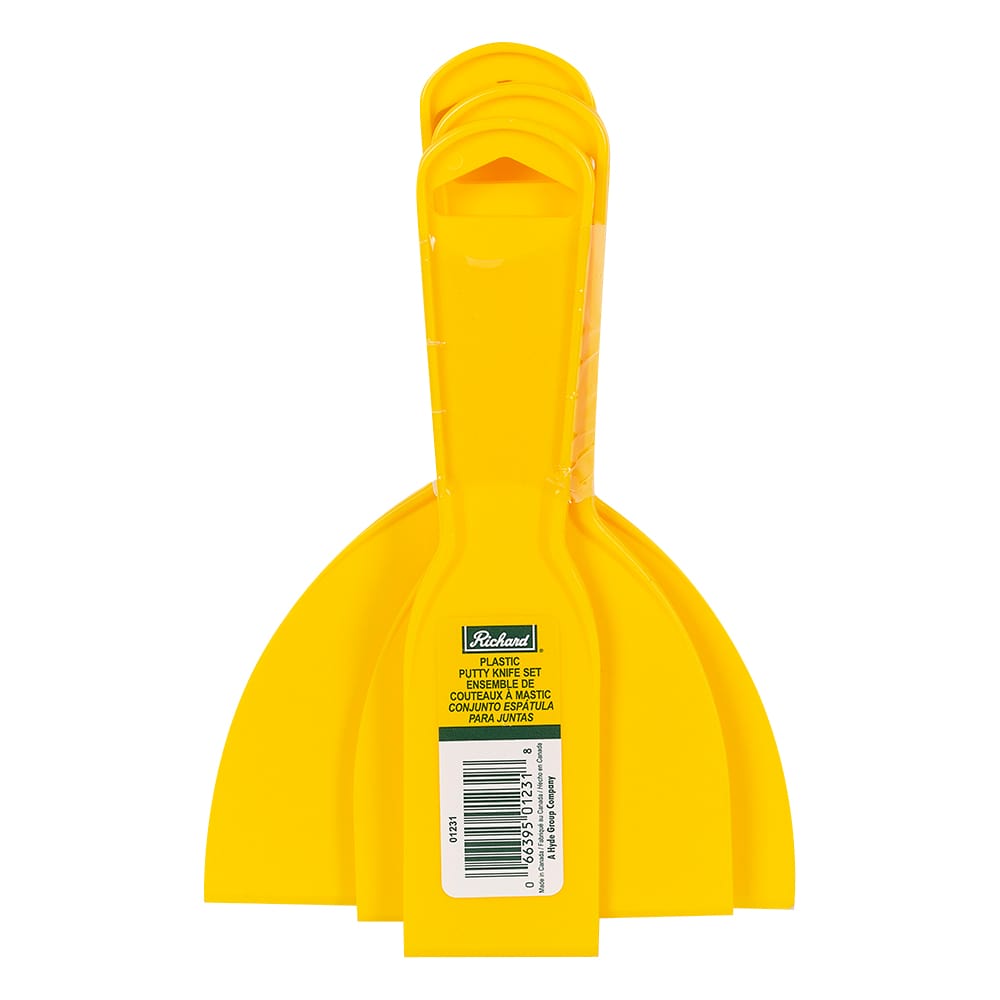 A. RICHARD Set of 3 Plastic Putty and Taping Knife