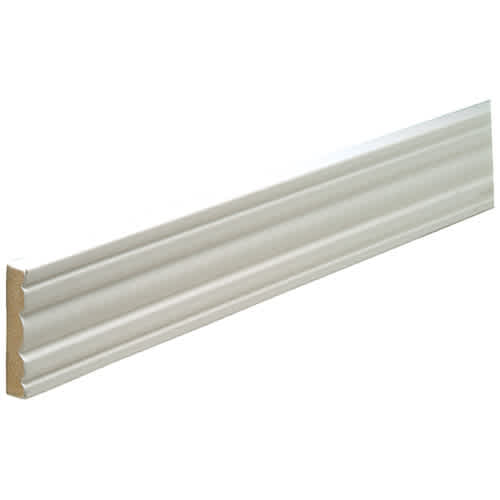 Chambranle colonial en fibre de bois 5/8 po x 3 1/8 po x 7 pi