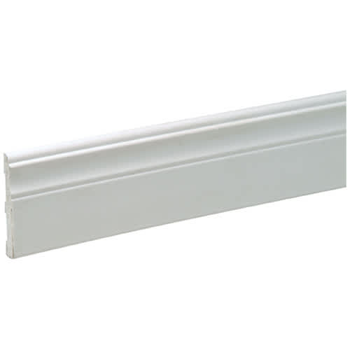 Colonial PVC Baseboard - 3/8 in. x 3 in. x 8 ft