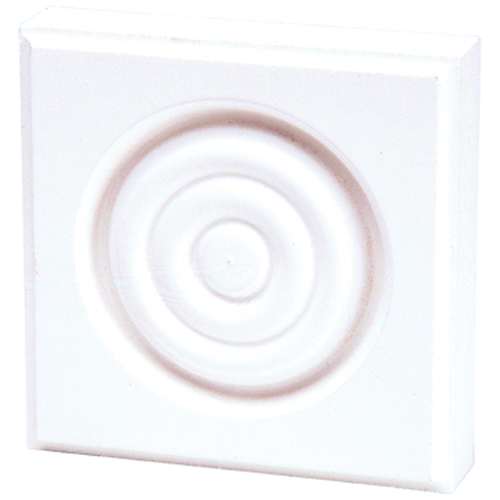 Rosette en fibre de bois 2 3/8 po x 2&nbsp;3/8&nbsp;po