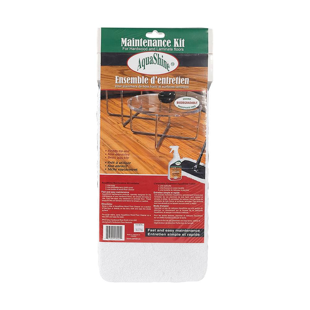 Ensemble de nettoyage pour planchers Aquashine 800 ml