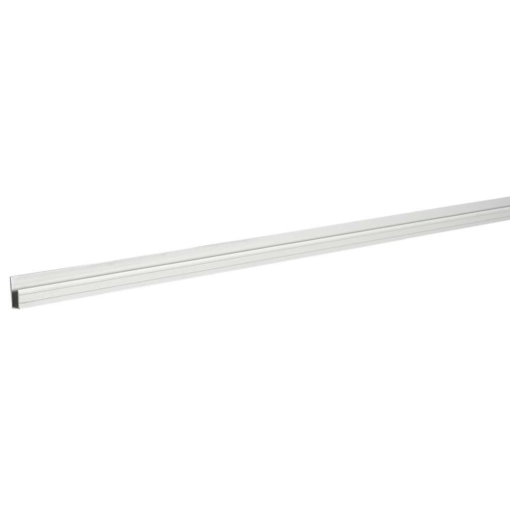 Bordure à plancher en J satin clair 8 mm