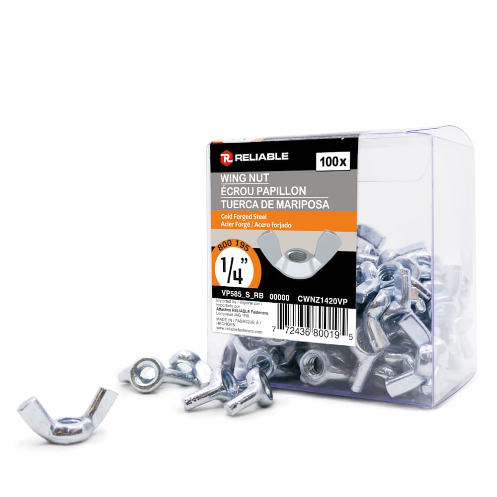 Butterfly Nuts 1/4 in. Pkg/100