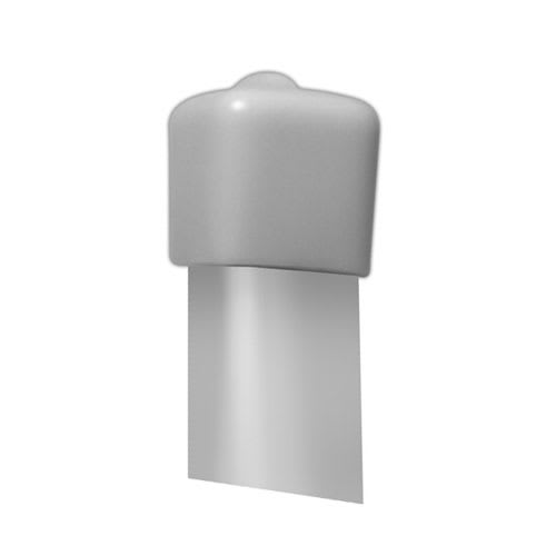 Embouts de finition carrés pour tablettes grillagées Pqt/2