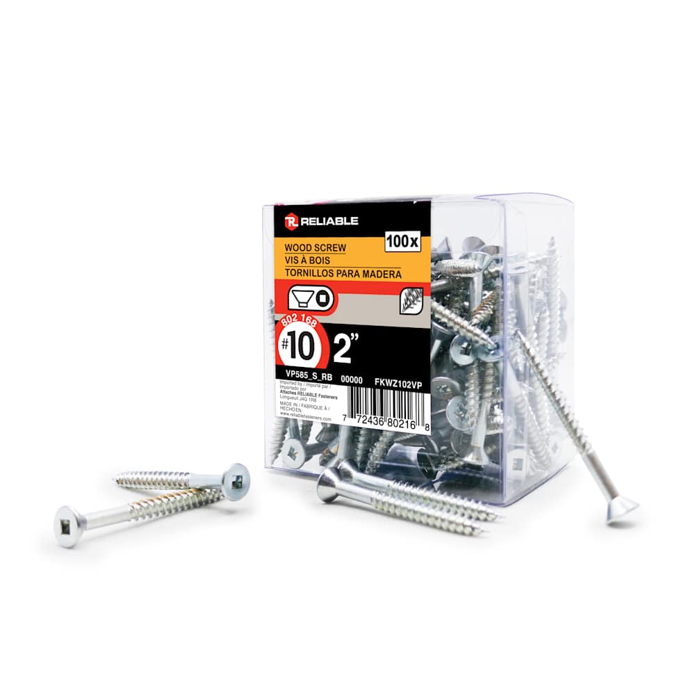 Vis à bois 2 po n° 10 T.P. Pqt/100