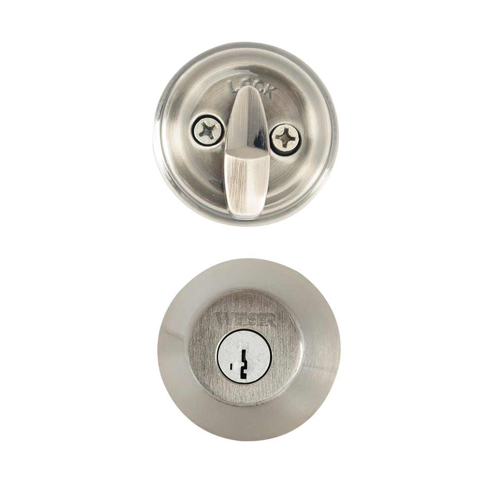 Serrure à pêne dormant simple nickel satiné