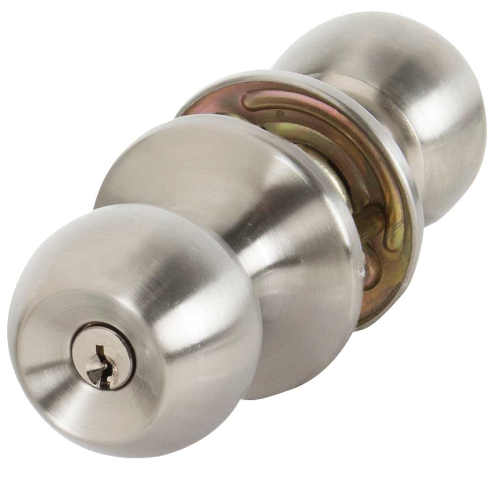 Poignées de porte d'entrée à clé acier inoxydable Pqt/2