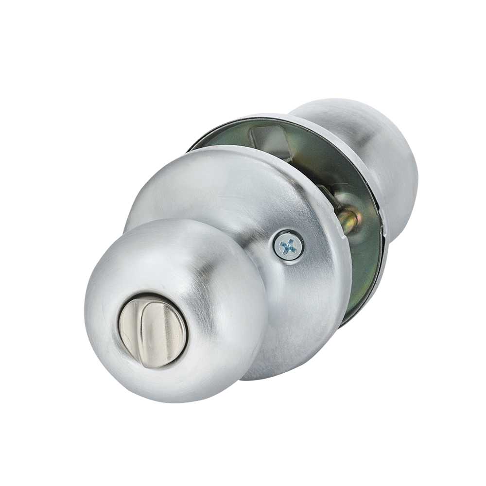 Poignée de porte d'entrée à clé Fairfax chrome satiné