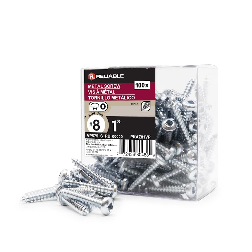 Metal Screws 1 in. n° 8 (100-Pack) - Canac