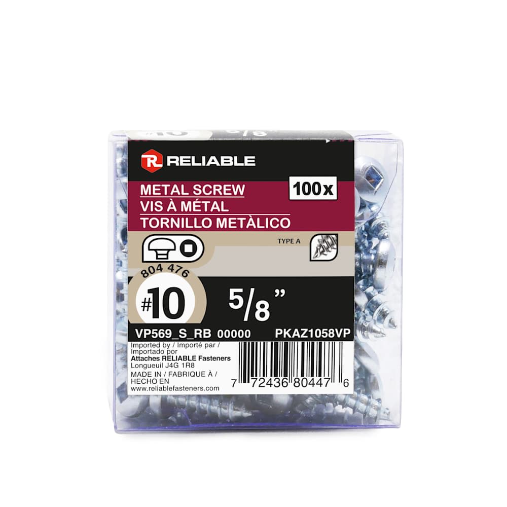 Metal Screws 5/8 in. n° 10 (100-Pack)