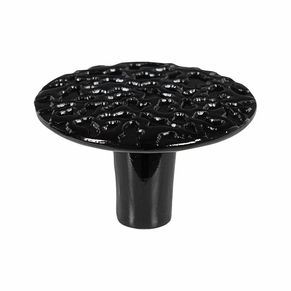 Bouton d'armoire en métal Provence noir 27&nbsp;mm