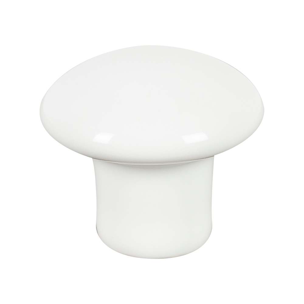 Bouton d'armoire en céramique Cherbourg blanc 34&nbsp;mm
