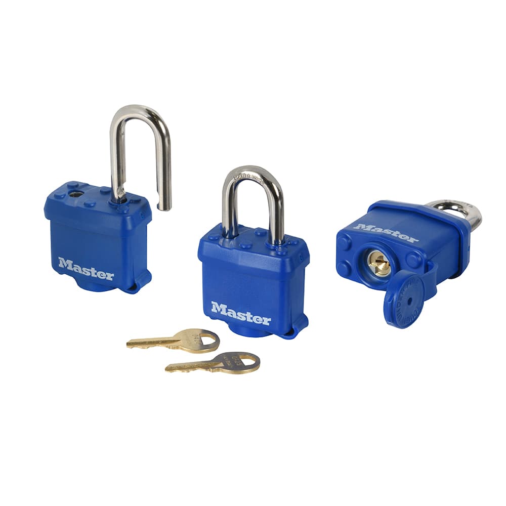Cadenas à clés identiques pour l'extérieur 1 9/16 po Pqt/3