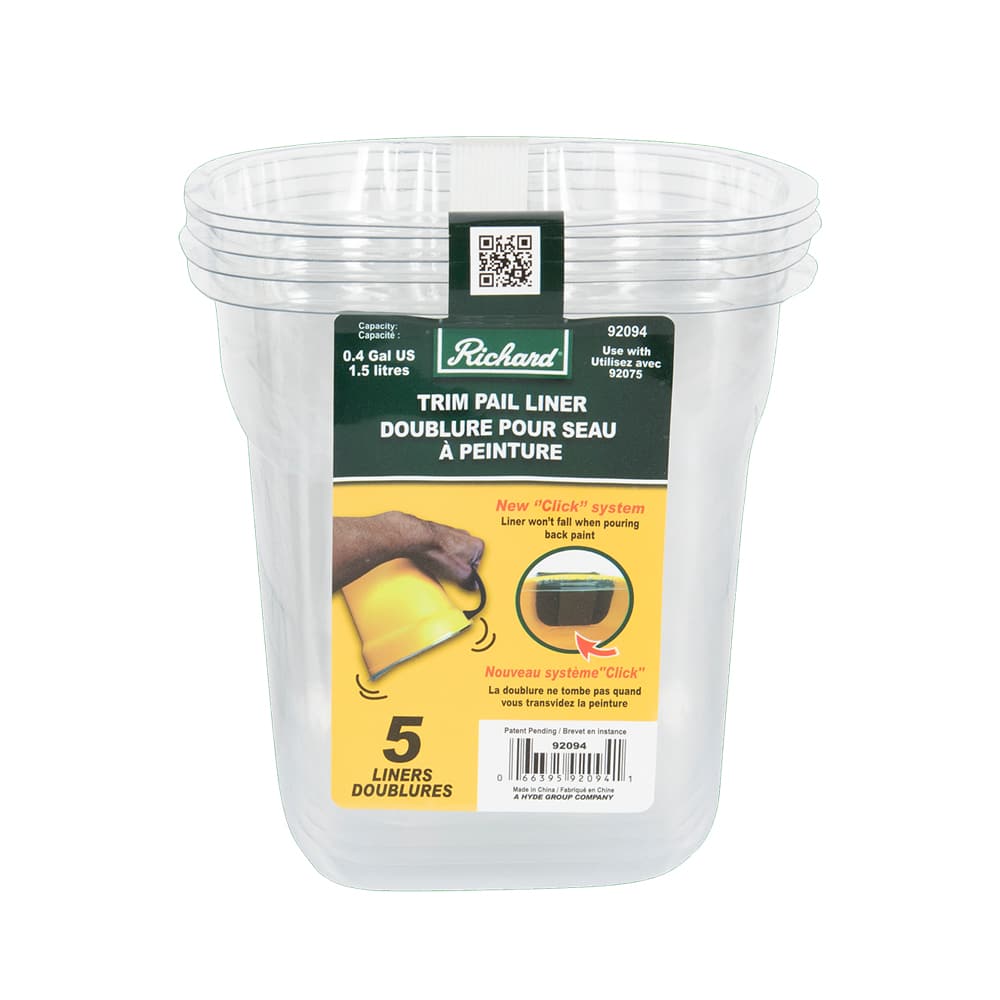 A. RICHARD Trim Pail Liner Pkg/5