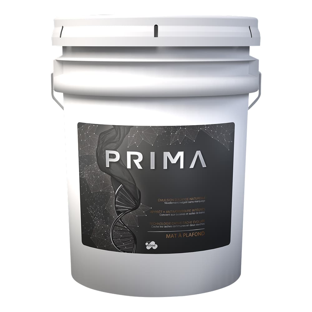 Prima Flat for Ceilings Interior Latex Paint Ultimate White 18.9 L