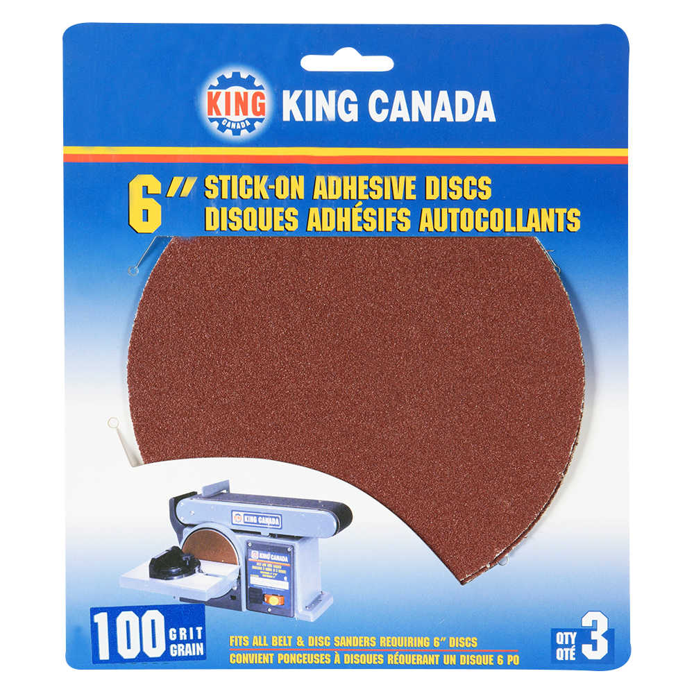 Disques à sabler 6 po grain 100 Pqt/3
