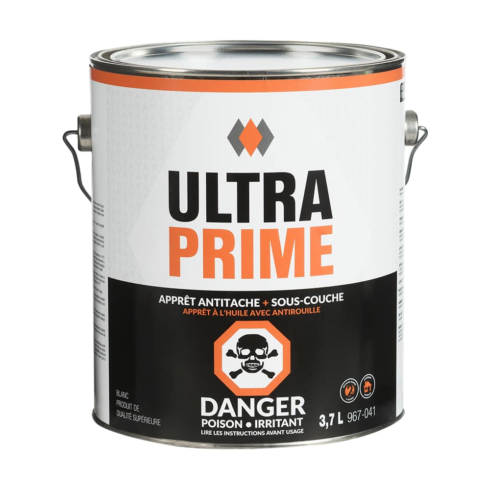UltraPrime Oil-Based Stain Blocker Primer Interior and Exterior 3.7 L