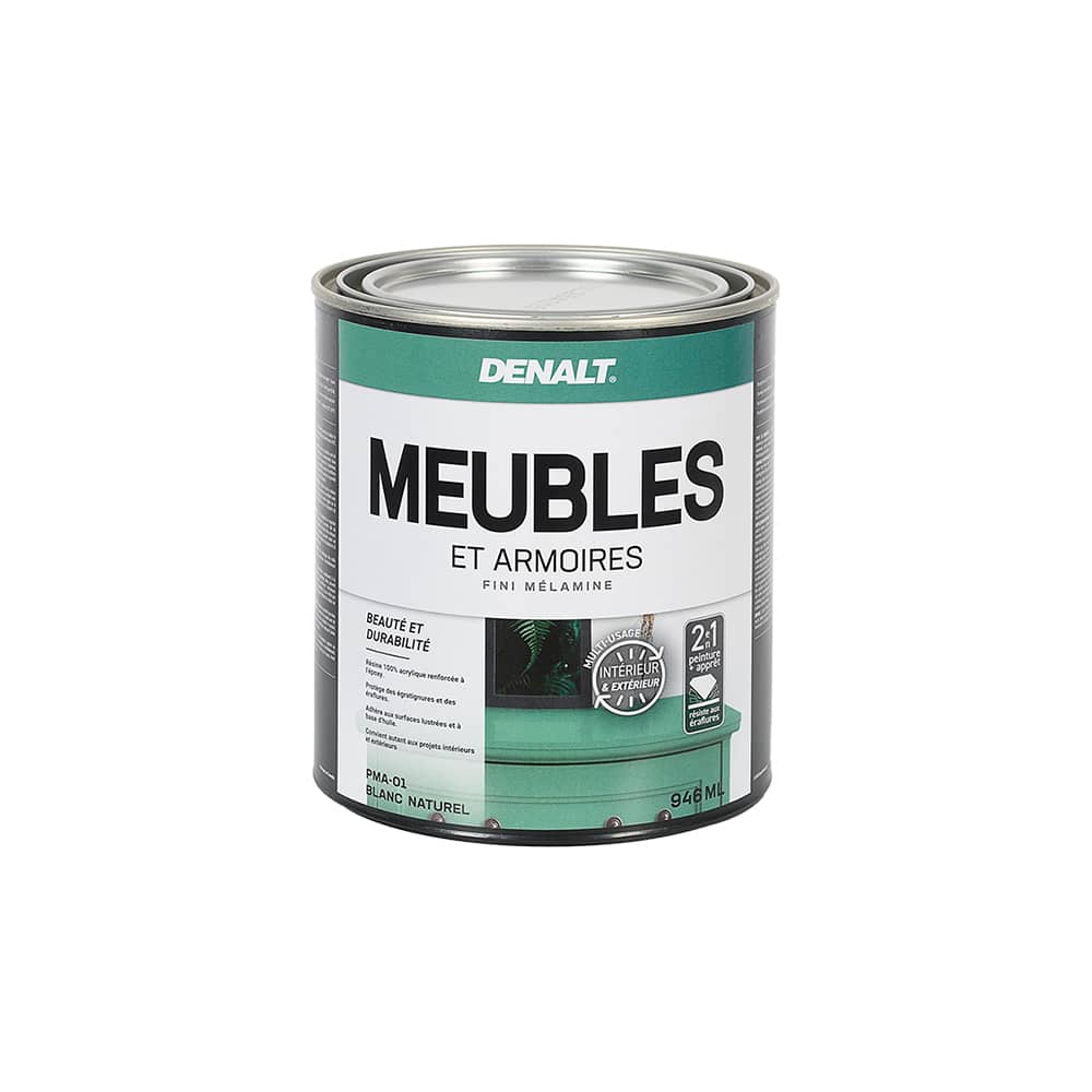Peinture au latex intérieur meubles et armoires blanc&nbsp;naturel et&nbsp;couleurs&nbsp;927&nbsp;ml