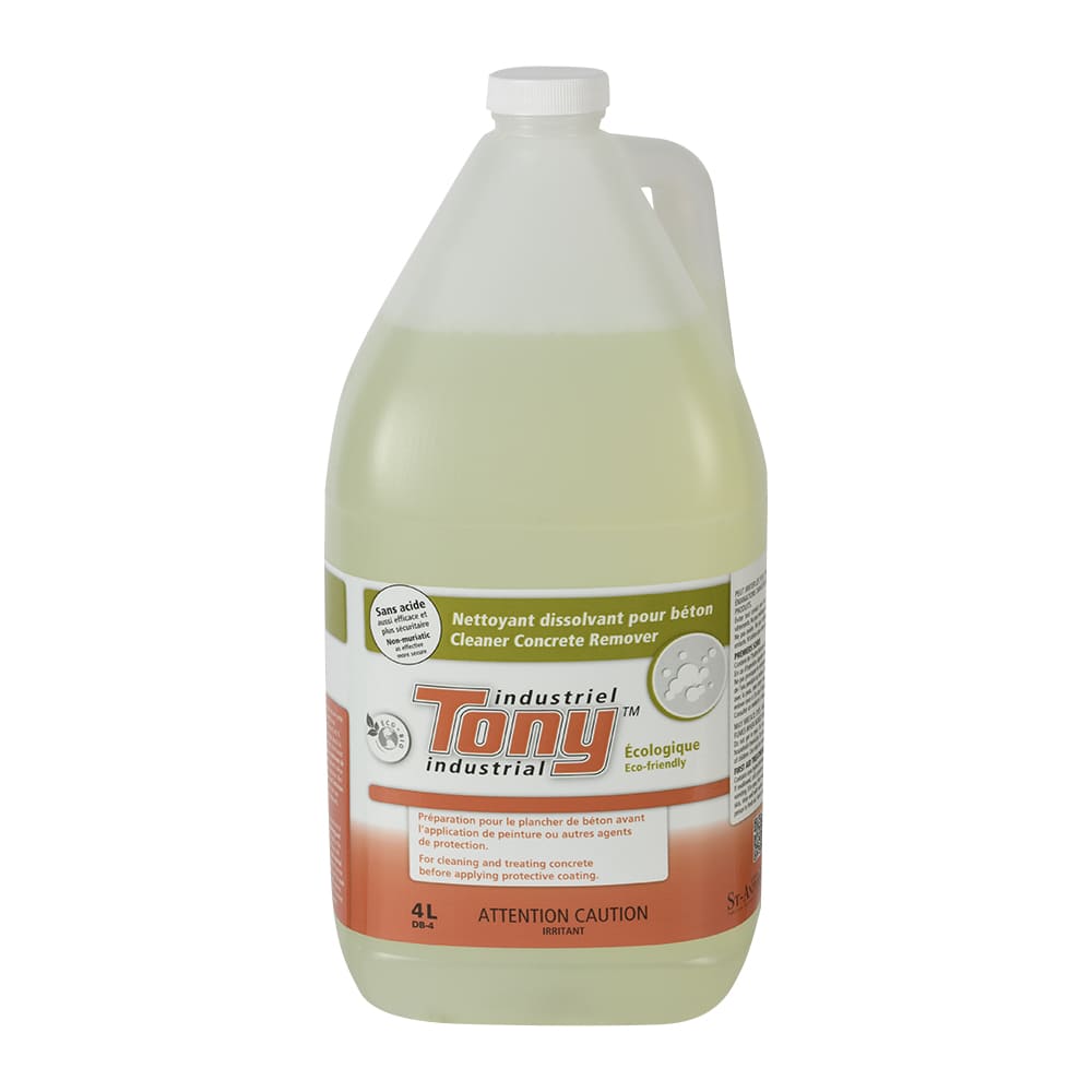 Nettoyant dissolvant pour béton Tony 4&nbsp;L