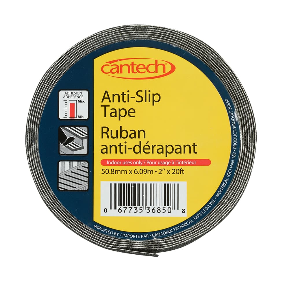 Ruban antidérapant adhésif 2&nbsp;po&nbsp;x&nbsp;20&nbsp;pi