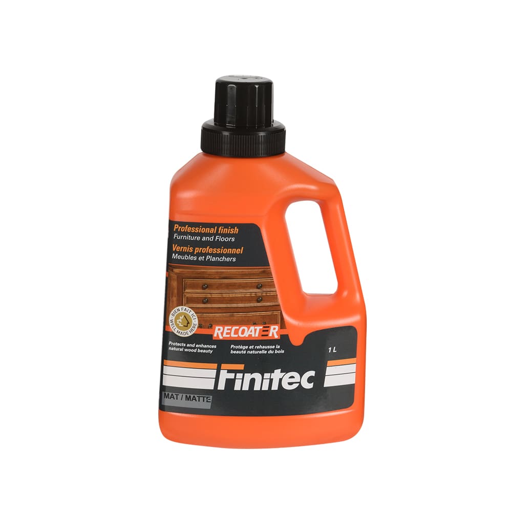 Vernis professionnel pour meubles et planchers Recoater mat 1&nbsp;L