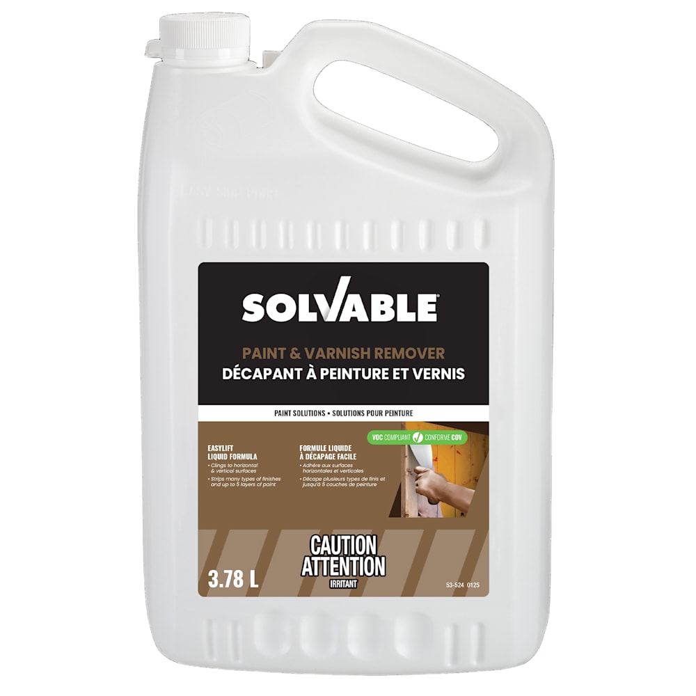 Décapant à peinture et vernis Solvable 3,78&nbsp;L