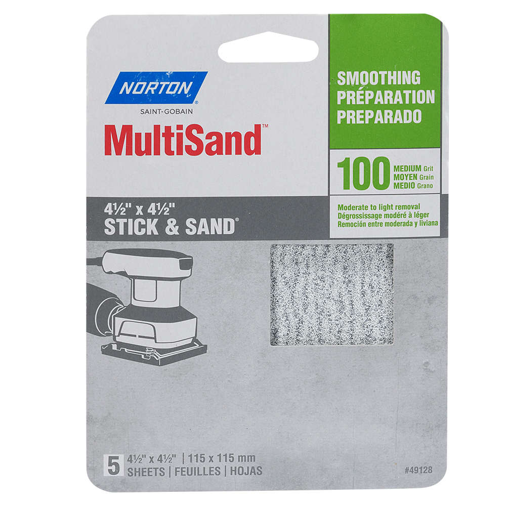 Papiers sablés pour ponceuses orbitales grain 100 Pqt/5