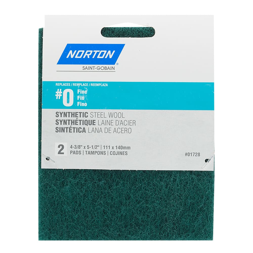 Tampons abrasifs fin grain n° 0 Pqt/2