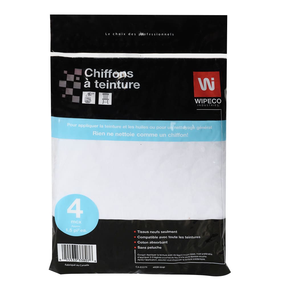 Chiffons à teinture Pqt/4