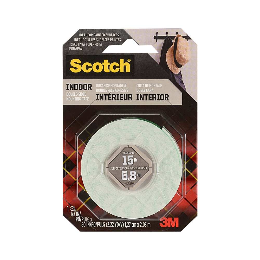 Ruban de montage Scotch 1/2&nbsp;po x 80&nbsp;po 3M