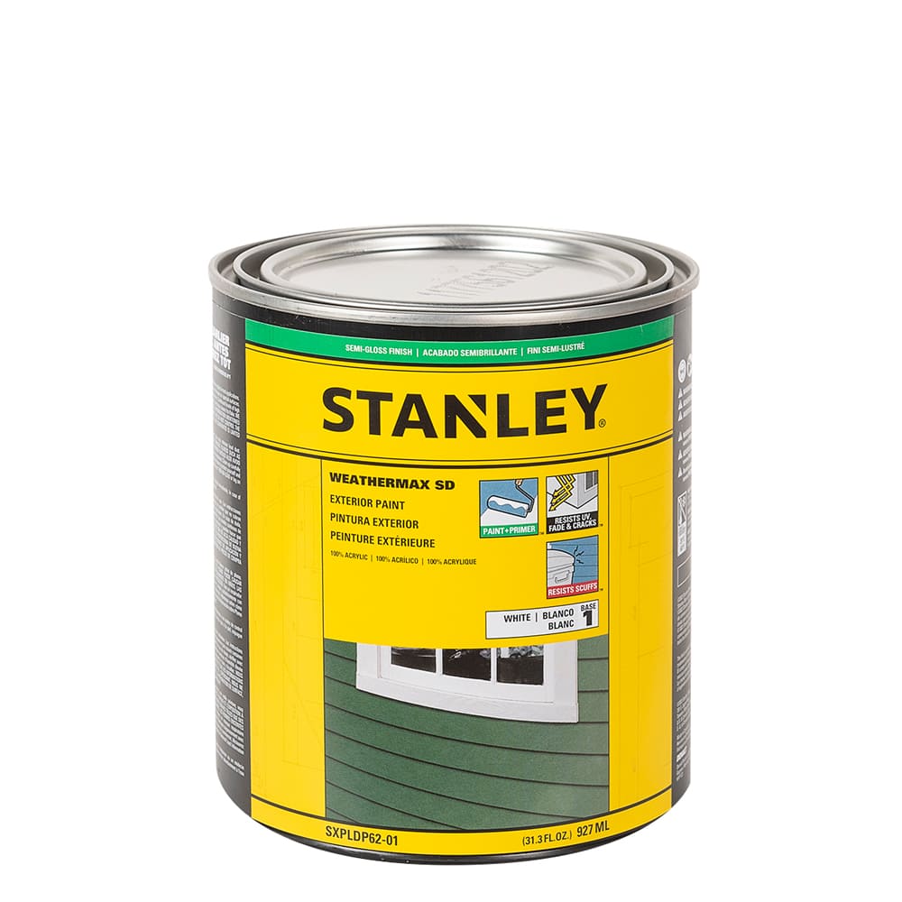 Peinture acrylique extérieur Weathermax SD satiné blanc & couleurs 927 ml