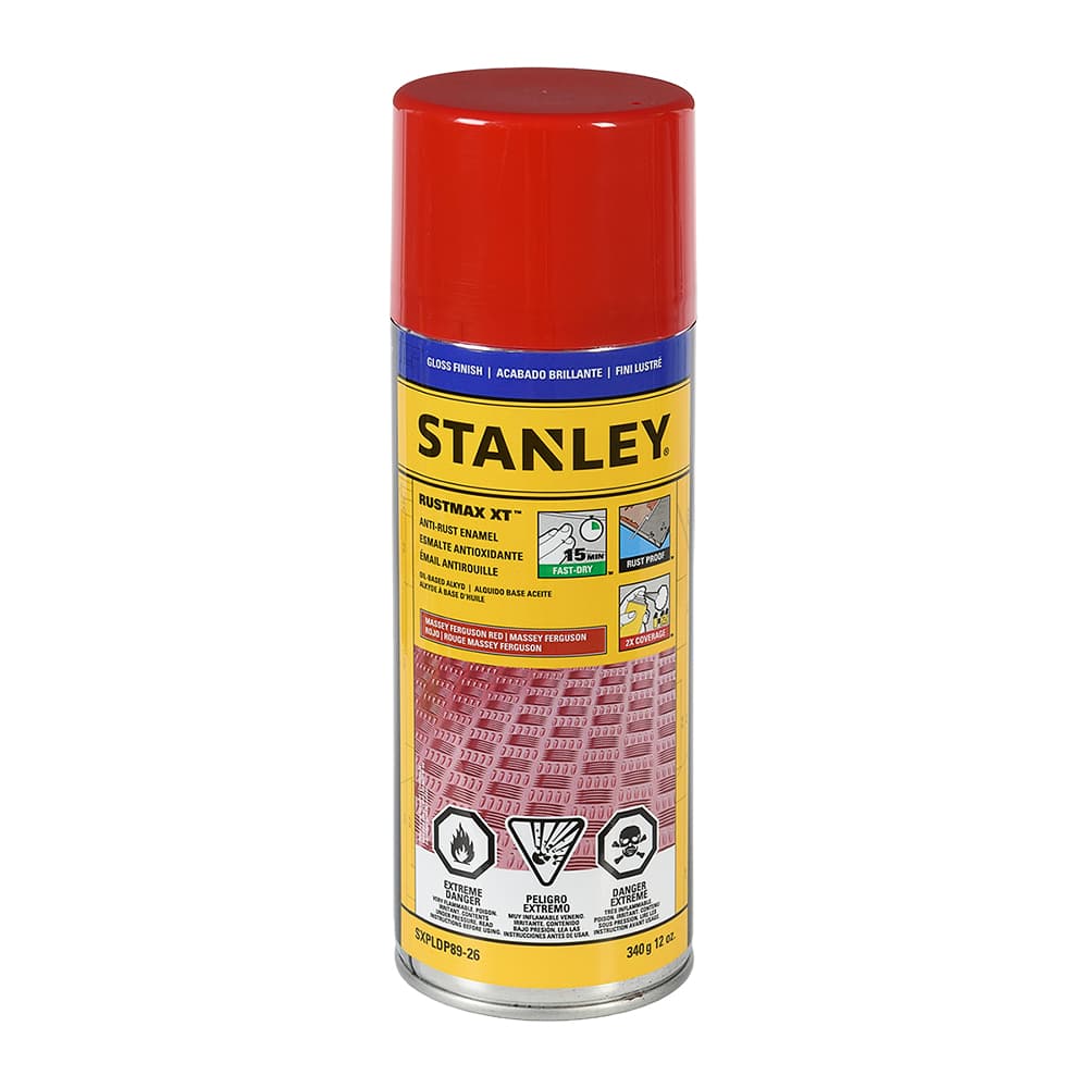 Peinture antirouille Rustmax XT rouge Massey Ferguson 340 g STANLEY