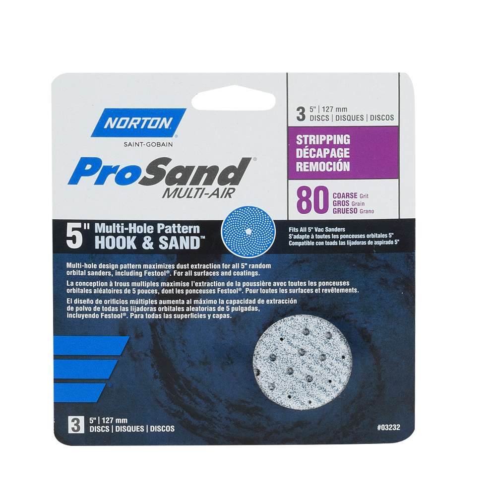 Disques à sabler ProSand grain 80 Pqt/3